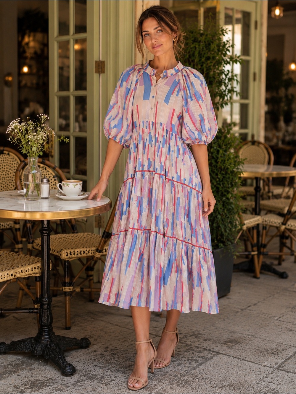 Anthropologie Conditions Apply Bl-nk London Striped Dress Size Large